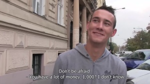 A young amateur guy blows penis