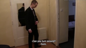 Blond girl became a little indecent slut
