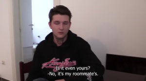 young and lean man with biggest boner 