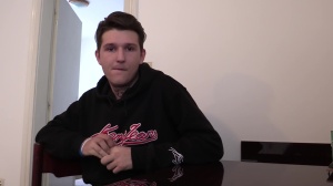 young and lean man with biggest boner 