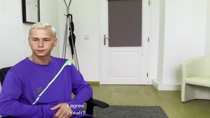 Bleached man with a taut booty getting sodomized violently