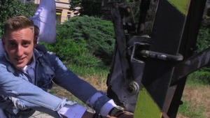 perky butt beauty is about to dril hard outside