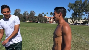 Str8Chaser.com: Paul Wagner handjob outdoors