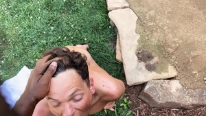 DrillMyHole - Inked Bruno Cartella gets ass licked outdoors