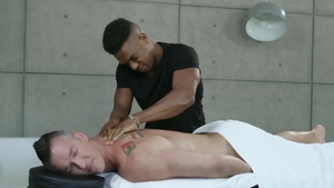 Noir Male - Huge black cock Adrian Hart licking ass