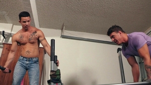 Hot House - Hairy Nic Sahara & JJ Knight kissing scene