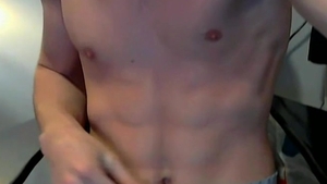 ZackRandall.net: Shaved Zack Randall masturbation