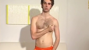 FootFriends.com: Skinny american jock masturbation on sofa