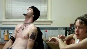 Boys-Smoking.com - Hawt straight boy hard smoking