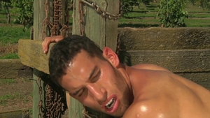 HotHouse - Thick Angelo first time stretching outdoors