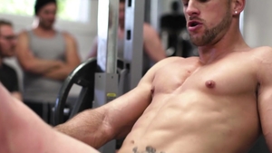 NextDoorStudios - European voyeur blowjob at the gym