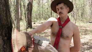 ScoutBoys - Scoutmaster Wheeler next to Scout Colton rimming