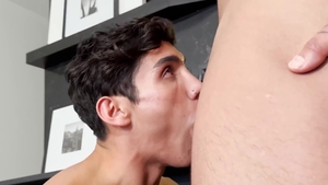 Rawhole: Fingering accompanied by tattooed latino twink boy