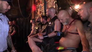 MachoFactory.com - Kinky slut fetish doggy fucking in bar