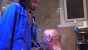 MachoFactory.com: Latino fucks with big black cock guy