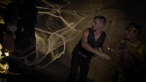 nextdoorstudios: Costumed Trio's Eerie Night of Lust