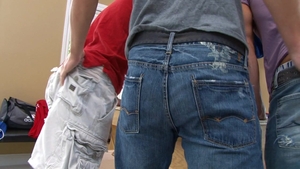 Next Door Buddies: Two Boys Get Stuffed in College