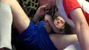 jalifstudio: Raw Banging with Blue Soccer Stud