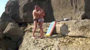 jalifstudio: Two Gays at the Beach Get It On
