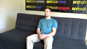 Next Door Casting: Julian's Nervous First Blowjob Experience