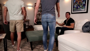 Next Door Raw: Calvin Watches Christian Deep Throat