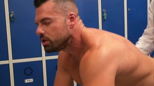 menatplay: Jean Takes Gabriel's Virgin Ass in the Locker Room