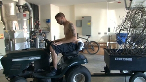 Next Door Male: Riding the Mower and the Boner