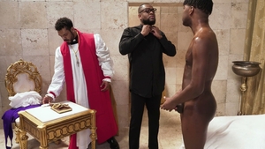 His Round Ass Gets Stuffed With Holy Load