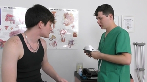 Twink Takes Big Load From Experienced Nurse