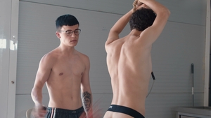 Hung daddy claims young submissive boy